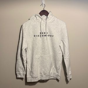 Seek Discomfort Hoodie - Light Grey/White Heather